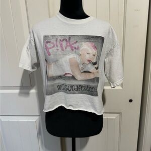 Pink Misunderstood Graphic Cropped Tee Size M/L